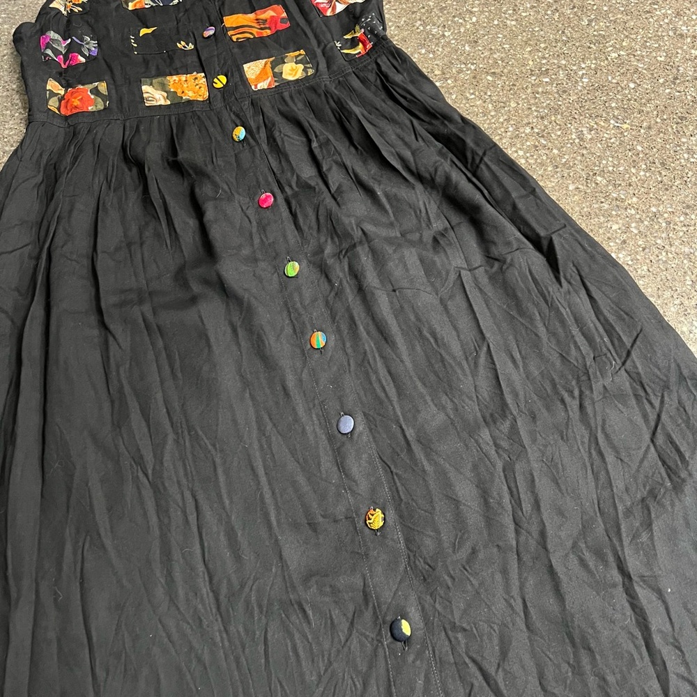 Nativewear Designs Black Patchwork Sleeveless But… - image 2